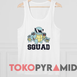 Pokemon Squirtle Squad T-shirt 4 Pokemon Squirtle Squad T shirt White TankTop