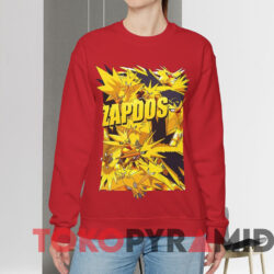 Pokemon Zapdos T-shirt 2 Pokemon Zapdos T shirt Red Sweatshirt