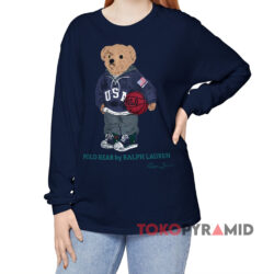 Polo Bear By Ralph Lauren Basketball Navy Long sleeved