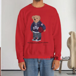 Polo Bear By Ralph Lauren Basketball Red Sweatshirt