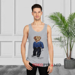 Polo Bear By Ralph Lauren Golfing Grey Tank Top