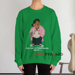 Polo Bear By Ralph Lauren Hip Hop Green Sweatshirt