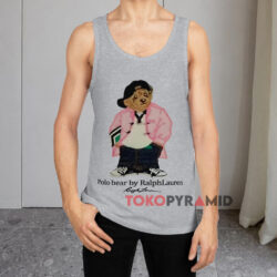 Polo Bear By Ralph Lauren Hip Hop Grey Tank Top