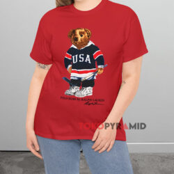 Polo Bear By Ralph Lauren Hockey Red T shirt