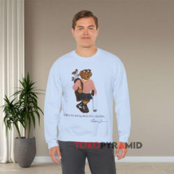 Polo Bear by Ralph Lauren Playing Golf Lolife Shirt 4 Polo Bear By Ralph Lauren Playing Golf Lolife Blue Sweatshirt