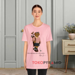 Polo Bear by Ralph Lauren Playing Golf Lolife Shirt 2 Polo Bear By Ralph Lauren Playing Golf Lolife Pink T shirt