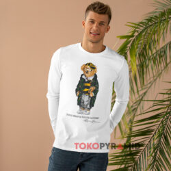 Polo Bear By Ralph Lauren White Long sleeved