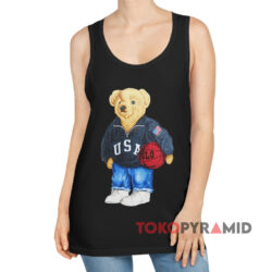 Polo Ralph Lauren Basketball Bear Black Tank Top