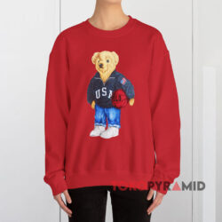 Polo Ralph Lauren Basketball Bear Red Sweatshirt