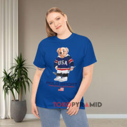 Polo Ralph Lauren Hockey Polo Bear Blue T shirt
