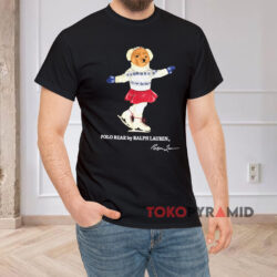 Polo Ralph Lauren Ice Skating Bear Black T shirt