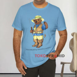 Polo Ralph Lauren Polo Bear Fishing Blue T shirt