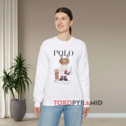 Polo Ralph Lauren Reindeer Bear White Sweatshirt