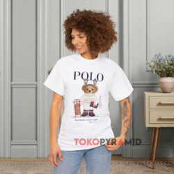 Polo Ralph Lauren Reindeer Bear White T shirt
