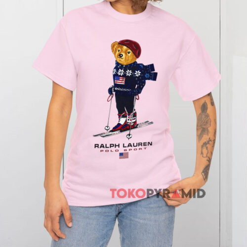 Polo Ralph Lauren Ski Bear Polo Sport Pink T shirt Polo Ralph Lauren Ski Bear Polo Sport Pink T shirt