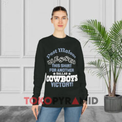 Post Malone Blessed This Shirt For Another Dallas Cowboys Victory 4 Post Malone Blessed This Shirt For Another Dallas Cowboys Victory Black Long sleeved