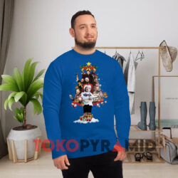 Post Malone Christmas Tree Sweatshirt 3 Post Malone Christmas Tree Blue Sweatshirt