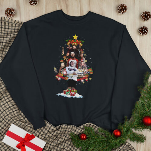 Post Malone Christmas Tree Sweatshirt Black Sweatshirt Post Malone Christmas Tree Sweatshirt Black Sweatshirt