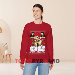 Post Malone Home Malone Ugly Christmas Red Sweatshirt