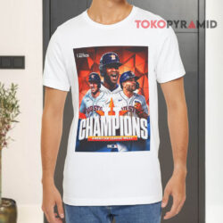 Poster Houston Astros Champions American League West Mlb White T shirt