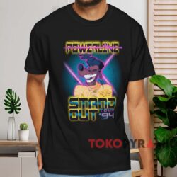 Powerline Stand Out Tour '94 T shirt Black T shirt