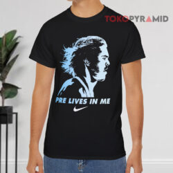 Pre Lives In Me Steve Prefontaine Black T shirt