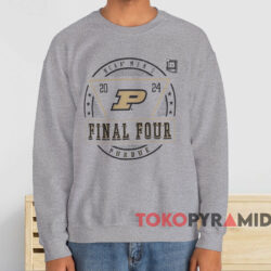 Purdue Boilermakers 2024 NCAA Men's Basketball Tournament March Madness Final Four Shirt 4 Purdue Boilermakers 2024 Ncaa Men's Basketball Tournament March Madness Final Four Shirt Grey Sweatshirt