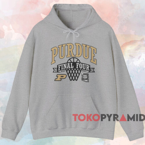 Purdue Boilermakers 2024 Ncaa Men's Tournament March Madness Final Four Shirt Grey Hoodie Purdue Boilermakers 2024 Ncaa Men's Tournament March Madness Final Four Shirt Grey Hoodie