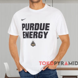 Purdue Boilermakers 2024 On court Bench Energy Shirt White T shirt