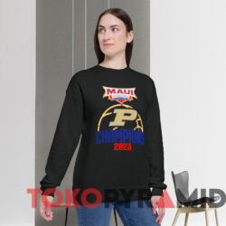 Purdue Maui Invitational Shirt Maui Invitational Champions 2023 T-shirt 2 Purdue Maui Invitational Shirt Maui Invitational Champions 2023 T shirt Black Sweatshirt