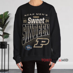 Purdue MBB 2024 Sweet Sixteen Streetwear Shirt 3 Purdue Mbb 2024 Sweet Sixteen Streetwear Black Sweatshirt