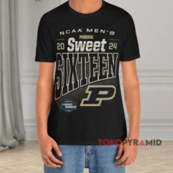 Purdue Mbb 2024 Sweet Sixteen Streetwear Black T shirt