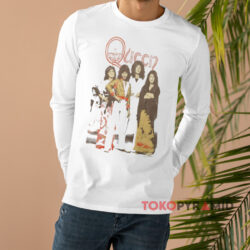 Queen Japan Kaos Band Shirt 4 Queen Japan Kaos Band White Long sleeved