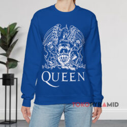 Queen Logo Freddie Mercury Blue Sweatshirt