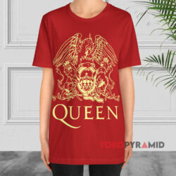 Queen Logo Freddie Mercury Shirt 2 Queen Logo Freddie Mercury Red T shirt