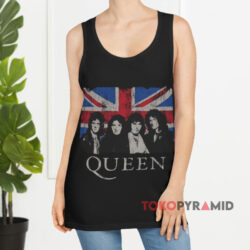 Queen Vintage Union Jack Burnout Shirt 4 Queen Vintage Union Jack Burnout Black Tank Top
