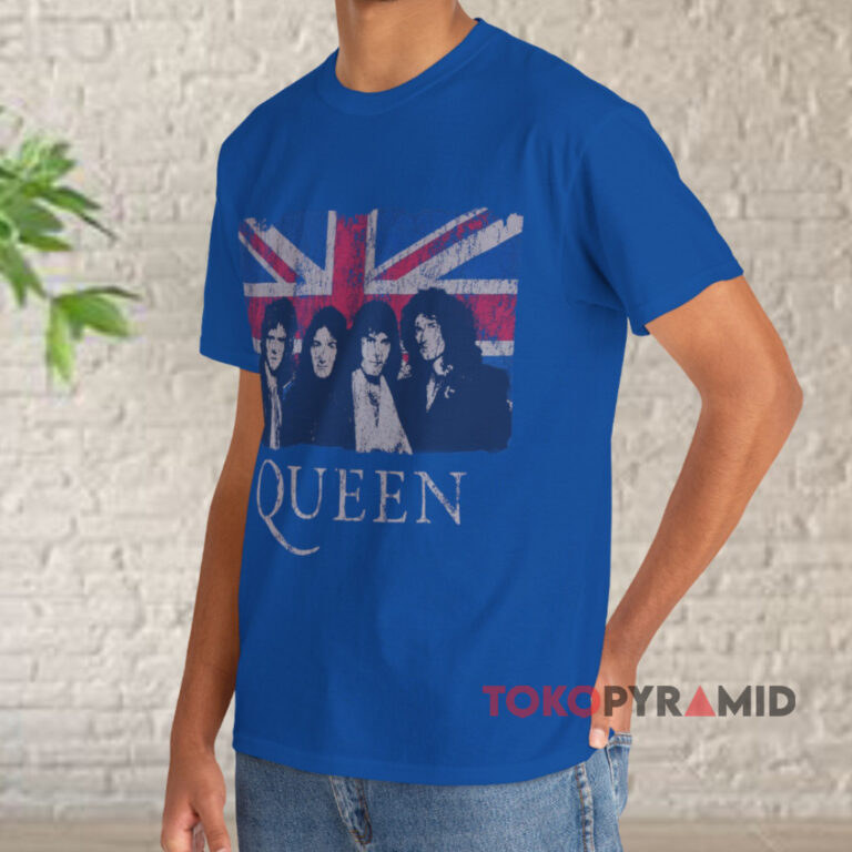 Queen : Union Jack Vintage - Sweat à Capuche Noir