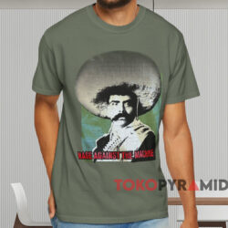 Rage Against The Machine Emiliano Zapata T shirt Moss Green T shirt