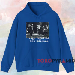 Rage Against The Machine Live T shirt Blue Hoodie
