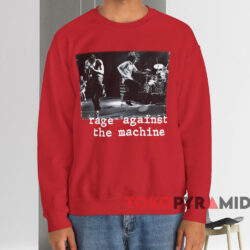 Rage Against The Machine Live T shirt Red Sweatshirt