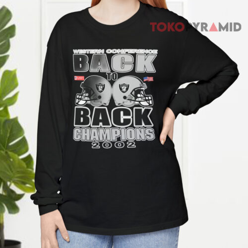 Raiders Back To Back Champions 2002 Long sleeved Raiders Back To Back Champions 2002 Long sleeved