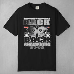 Raiders Back To Back Champions 2002 T shirt