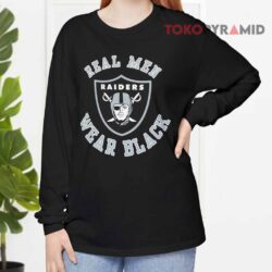 Raiders Real Men Wear Black Long sleeved