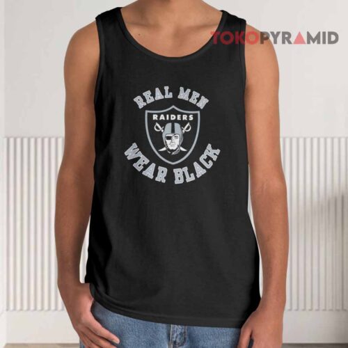 Raiders Real Men Wear Black Tank Top