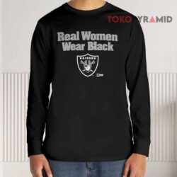 Raiders Real Women Wear Black Long sleeved