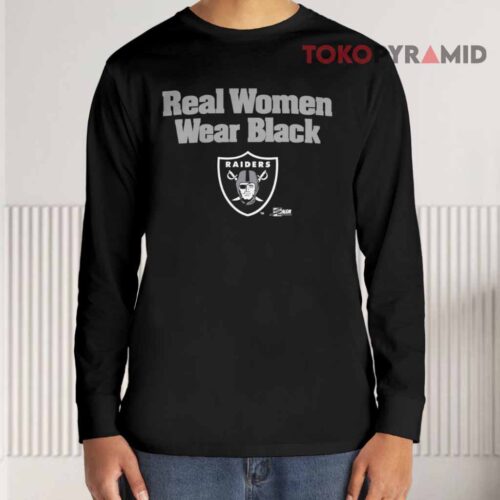 Raiders Real Women Wear Black Long sleeved