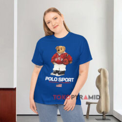 Ralph Lauren Polo Basketball Bear Shirt 3 Ralph Lauren Polo Basketball Bear Blue T shirt