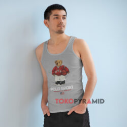 Ralph Lauren Polo Basketball Bear Shirt 2 Ralph Lauren Polo Basketball Bear Grey Tank Top