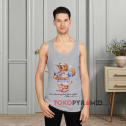 Ralph Lauren Polo Bear Fishing Bear Shirt 4 Ralph Lauren Polo Bear Fishing Bear Grey Tank Top