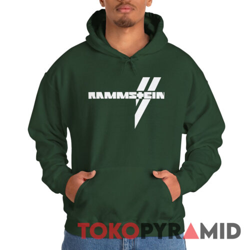 Rammstein Weiße Balken Hoodie Rammstein Weiße Balken Hoodie
